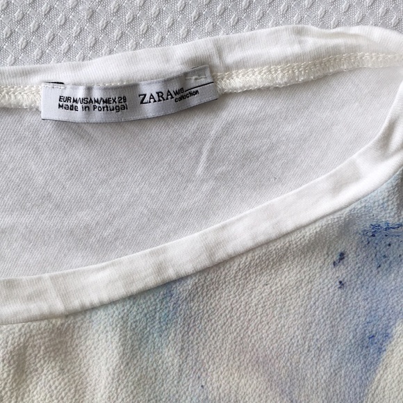 Zara Hand Painted Top, Size M - Picture 3 of 9